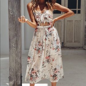Floral midi dress
